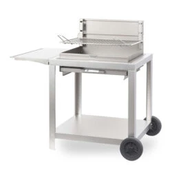 Barbecue Grilloir Charbon Sur Chariot Le Marquier Montory Inox