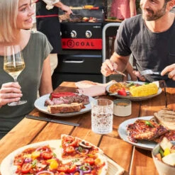 Barbecue Gaz Et Charbon Hybride Char-Broil Gas2Coal 330 2.0 3 Brûleurs + 1 Latéral -Barbecue Fournitures Magasin barbecue gaz charbon char broil gastocoal 330 20 8