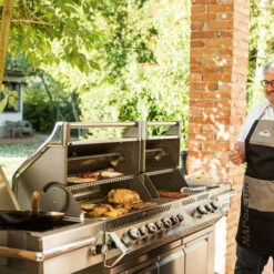 Napoleon Barbecue Gaz Napoléon Prestige Pro 825 SIBPSS 6 Brûleurs + 1 Latéral + 1 Arrière -Barbecue Fournitures Magasin barbecue gaz napoleon pro infrarouge inox 825 5