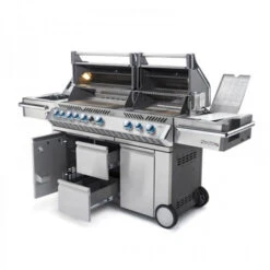 Napoleon Barbecue Gaz Napoléon Prestige Pro 825 SIBPSS 6 Brûleurs + 1 Latéral + 1 Arrière -Barbecue Fournitures Magasin barbecue gaz napoleon pro infrarouge inox 825 9