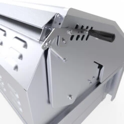 Barbecue Gaz Et Charbon Hybride Encastrable Sunstone Inox 2 Brûleurs -Barbecue Fournitures Magasin barbecue hybride gaz et charbon encastrable sunstone emchdz42 3