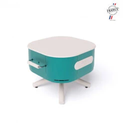 Braséro Aluvy Sam Originale (pied Blanc) Grilles Et Couvercle - 12 Couleurs -Barbecue Fournitures Magasin brasero aluvy sam originale avec grilles et couvercle 13