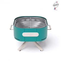 Braséro Aluvy Sam Originale (pied Blanc) Grilles Et Couvercle - 12 Couleurs -Barbecue Fournitures Magasin brasero aluvy sam originale avec grilles et couvercle 14