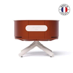 Braséro Aluvy Sam Originale (pied Blanc) Grilles Et Couvercle - 12 Couleurs -Barbecue Fournitures Magasin brasero aluvy sam originale avec grilles et couvercle 15