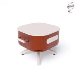 Braséro Aluvy Sam Originale (pied Blanc) Grilles Et Couvercle - 12 Couleurs -Barbecue Fournitures Magasin brasero aluvy sam originale avec grilles et couvercle 16