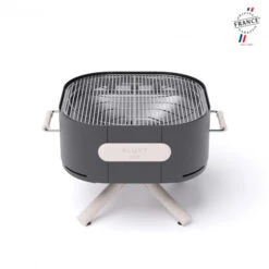 Braséro Aluvy Sam Originale (pied Blanc) Grilles Et Couvercle - 12 Couleurs -Barbecue Fournitures Magasin brasero aluvy sam originale avec grilles et couvercle 2