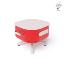 Braséro Aluvy Sam Originale (pied Blanc) Grilles Et Couvercle - 12 Couleurs -Barbecue Fournitures Magasin brasero aluvy sam originale avec grilles et couvercle 4