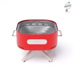 Braséro Aluvy Sam Originale (pied Blanc) Grilles Et Couvercle - 12 Couleurs -Barbecue Fournitures Magasin brasero aluvy sam originale avec grilles et couvercle 5