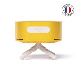 Braséro Aluvy Sam Originale (pied Blanc) Grilles Et Couvercle - 12 Couleurs -Barbecue Fournitures Magasin brasero aluvy sam originale avec grilles et couvercle 9