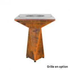 Braséro Plancha Artiss G1 Basic Corten 74 Cm Plaque Inox -Barbecue Fournitures Magasin brasero artiss g1 basic corten plancha acier inoxydable 3