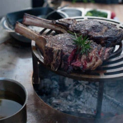 Braséro Plancha Artiss G1 Corten 90 Cm Plaque Acier -Barbecue Fournitures Magasin brasero artiss g1 corten plancha acier carbone 5