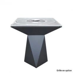 Braséro Plancha Artiss G1 Graphite 90 Cm Plaque Acier -Barbecue Fournitures Magasin brasero artiss g1 graphite plancha acier carbone 2