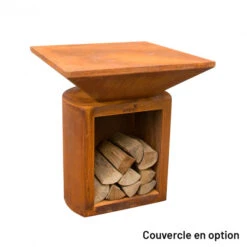 Braséro Plancha Artiss G2 Corten 90 Cm Plaque Acier -Barbecue Fournitures Magasin brasero artiss g2 corten plancha acier carbone 6