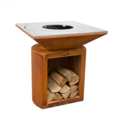 Braséro Plancha Artiss G2 Corten 90 Cm Plaque Inox -Barbecue Fournitures Magasin brasero artiss g2 corten plancha acier inoxydable 4