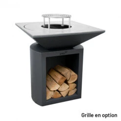 Braséro Plancha Artiss G2 Graphite 90 Cm Plaque Acier -Barbecue Fournitures Magasin brasero artiss g2 graphite plancha acier carbone 3