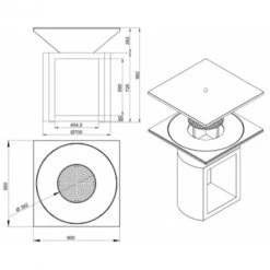 Braséro Plancha Artiss G2 Graphite 90 Cm Plaque Acier -Barbecue Fournitures Magasin brasero artiss g2 graphite plancha acier carbone 4