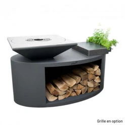 Braséro Plancha Artiss G3 Graphite 90 Cm Acier Inoxydable Et Tablette Granit -Barbecue Fournitures Magasin brasero artiss g3 graphite plancha acier inoxydable et tablette granite 2