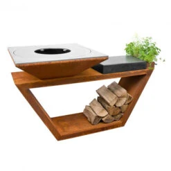 Braséro Plancha Artiss G4 Corten 90 Cm Plaque Inox Et Tablette Granit 12 Braséro Plancha Artiss G4 Corten 90 Cm Plaque Inox Et Tablette Granit -Barbecue Fournitures Magasin brasero artiss g4 corten plancha acier inoxydable et tablette granite 3