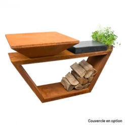 Braséro Plancha Artiss G4 Corten 90 Cm Plaque Inox Et Tablette Granit 17 Braséro Plancha Artiss G4 Corten 90 Cm Plaque Inox Et Tablette Granit -Barbecue Fournitures Magasin brasero artiss g4 corten plancha acier inoxydable et tablette granite 8