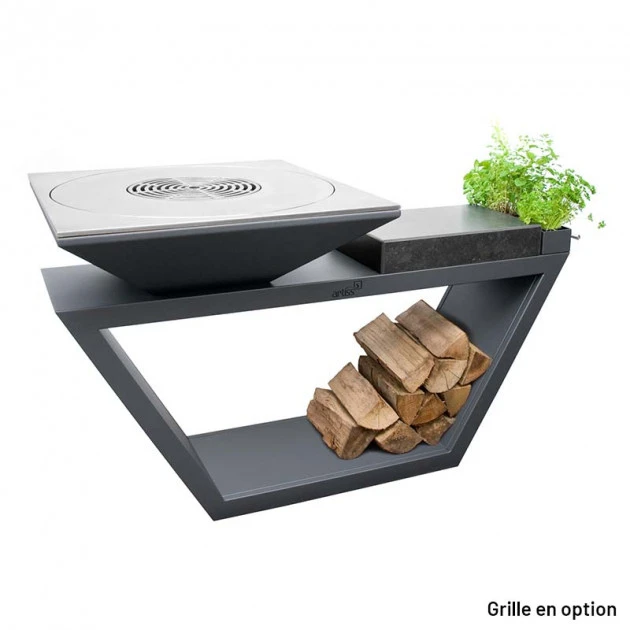 Braséro Plancha Artiss G4 Graphite 90 Cm Plaque Acier Et Tablette Granit 5 Braséro Plancha Artiss G4 Graphite 90 Cm Plaque Acier Et Tablette Granit – Image 5