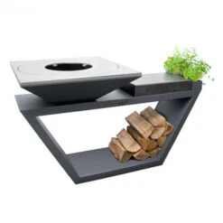 Braséro Plancha Artiss G4 Graphite 90 Cm Plaque Inox Et Tablette Granit -Barbecue Fournitures Magasin brasero artiss g4 graphite plancha acier inoxydable et tablette granite 2