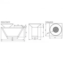 Braséro Plancha Artiss G4 Graphite 90 Cm Plaque Inox Et Tablette Granit -Barbecue Fournitures Magasin brasero artiss g4 graphite plancha acier inoxydable et tablette granite 3