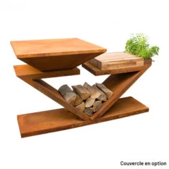 Braséro Plancha Artiss G5 Corten 90 Cm Plaque Inox Et Tablette Bois 15 Braséro Plancha Artiss G5 Corten 90 Cm Plaque Inox Et Tablette Bois -Barbecue Fournitures Magasin brasero artiss g5 corten plancha acier inoxydable et tablette bois 7