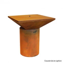 Braséro Plancha Artiss G6 Corten 90 Cm Plaque Acier -Barbecue Fournitures Magasin brasero artiss g6 corten plancha acier carbone 4