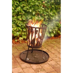 ESSCHERT DESIGN Braséro De Jardin Corbeille Panier à Feu 35 Cm -Barbecue Fournitures Magasin brasero corbeille rond 35cm 3