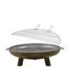 ESSCHERT DESIGN Braséro De Jardin Ø80 X H25 Cm Acier + Grille Barbecue