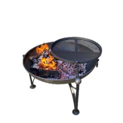 Braséro De Terrasse Plain Jane Timothy Ross Ø60 Avec Grille -Barbecue Fournitures Magasin brasero de terrasse plain jane timothy ross o60 avec grille 3