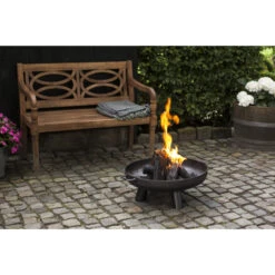 ESSCHERT DESIGN Braséro De Jardin Ø60 X H24 Cm Acier -Barbecue Fournitures Magasin brasero esschert acier 677 x 24 cm 2