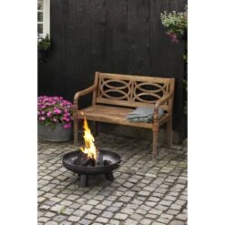 ESSCHERT DESIGN Braséro De Jardin Ø60 X H24 Cm Acier -Barbecue Fournitures Magasin brasero esschert acier 677 x 24 cm 4