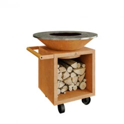 Braséro Plancha OFYR Storage 100 Pro Acier Corten -Barbecue Fournitures Magasin brasero ofyr classic storage pro 100 plancha acier 2