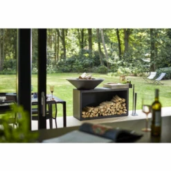 Braséro Plancha OFYR Island 85 Black Billot Céramique -Barbecue Fournitures Magasin brasero plancha ofyr island black 85 ceramique anthracite 2