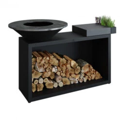 Braséro Plancha OFYR Island 85 Black Billot Céramique