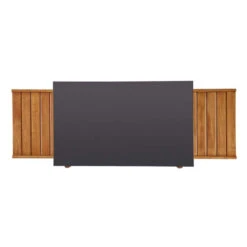 Desserte Universelle Plancha 2 Feux ENO Emile Robinier Et HPL Noir -Barbecue Fournitures Magasin chariot emile en robinier et hpl noir eno 4