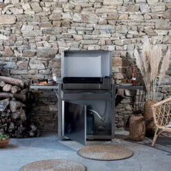 Chariot Sur Mesure Plancha Forge Adour Premium 60 Inox -Barbecue Fournitures Magasin chariot ferme inox pour plancha premium 60 forge adour 4