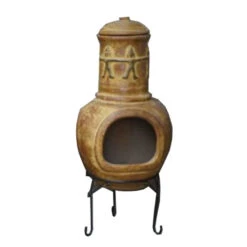 Cheminée Mexicaine Extérieure Grand Modèle 106 Cm Jaune