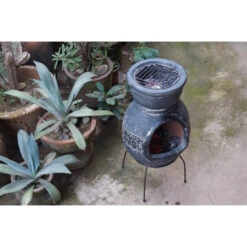 Cheminée Mexicaine Sur Base Avec Grille Inox Mexico Trade Center Jumbo 113 Cm Brun -Barbecue Fournitures Magasin cheminee mexicaine jumbo brun 113cm sur base avec grille inox 6