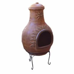 Cheminée Mexicaine Extérieure Jumbo 113 Cm Soleil Jaune