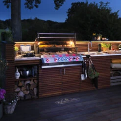 Napoleon Barbecue Gaz Encastrable Napoléon Prestige Pro 665 Inox 5 Brûleurs + 1 Rôtissoire -Barbecue Fournitures Magasin encastrable napoleon infrarouge inox pro 665 4