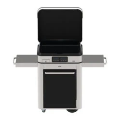 Ensemble Plancha électrique Eno Enosign 65 Inox Et Noir Sur Chariot + Capot