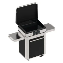 Ensemble Plancha électrique Eno Enosign 65 Inox Et Noir Sur Chariot + Capot -Barbecue Fournitures Magasin ensemble plancha electrique enosign 65 inox et noir sur chariot capot 4