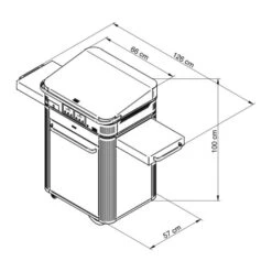 Ensemble Plancha électrique Eno Enosign 65 Inox Et Noir Sur Chariot + Capot -Barbecue Fournitures Magasin ensemble plancha electrique enosign 65 inox et noir sur chariot capot 6