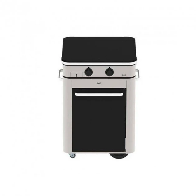 Ensemble Plancha Gaz Enosign 65 Inox Et Noir Sur Chariot + Capot 4 Ensemble Plancha Gaz Enosign 65 Inox Et Noir Sur Chariot + Capot – Image 4