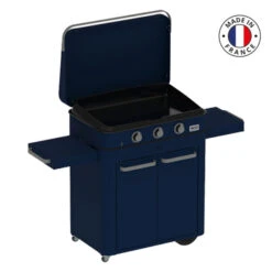 Ensemble Plancha Gaz Enosign 80 Blue Navy Avec Capot Sur Chariot Blue Navy Eno -Barbecue Fournitures Magasin ensemble plancha gaz enosign 80 blue navy avec capot sur chariot blue navy eno 4