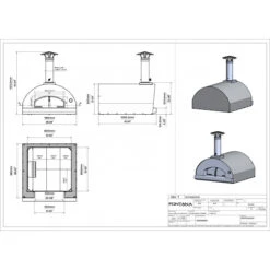 Four à Pizza à Bois Fontana Margherita Inox -Barbecue Fournitures Magasin four a pizza bois a poser fontana margherita inox 2