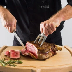 Fourchette à Découper Tridens En Acier Brossé -Barbecue Fournitures Magasin fourchette a decouper brossee tridens 4