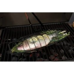 Grille à Poisson Barbecue Charcoal Companion 21x51 Cm -Barbecue Fournitures Magasin grille a poisson 21x51 cm 2